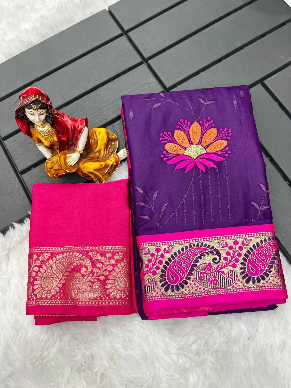 YNF SILK COTTON RUD MANGO WORK WHOLESALE SAREES MANUFACTURER         